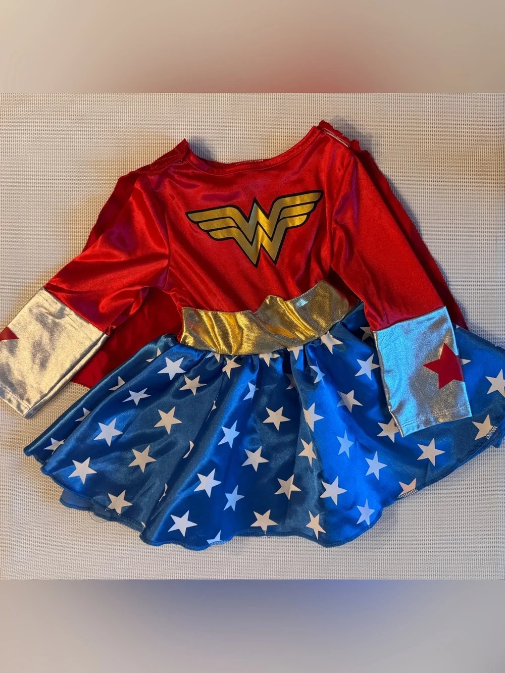Infant DC Wonder Woman Red/Blue Dress Halloween Costume